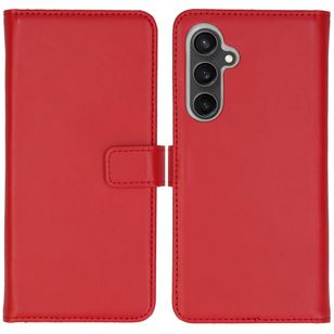 Selencia Echt Leren Bookcase Samsung Galaxy S23 FE - Rood