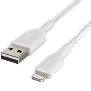 Belkin Boost↑Charge™ Braided Lightning naar USB kabel - 1 meter - Wit