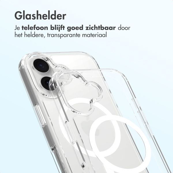 Accezz Xtreme Impact Backcover met MagSafe Apple iPhone 16 - Transparant