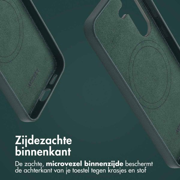 Accezz MagSafe Leather Backcover Samsung Galaxy S25 - Cedar Green