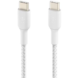 Belkin Boost↑Charge™ Braided USB-C naar USB-C kabel - 1 meter - Wit