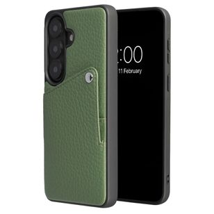 Selencia Riva Backcover met Pashouder Samsung Galaxy S26 Plus - Sage Green