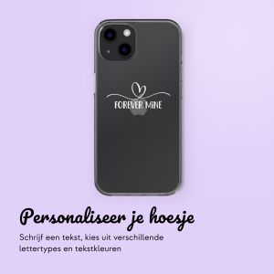 Gepersonaliseerd hoesje met sierlijk hartje iPhone 13 - Transparant