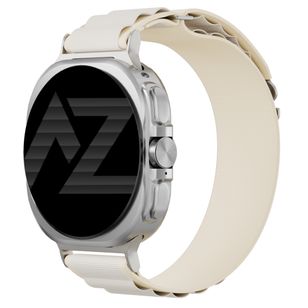 Accezz Nylon Alpine bandje Samsung Galaxy Watch Ultra 2 (2026) / Ultra (2024/2025) - Sterrenlicht