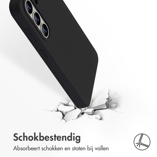 Accezz Liquid Silicone Backcover met MagSafe Samsung Galaxy S26 - Zwart