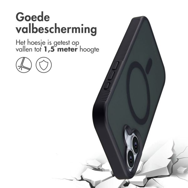 Accezz Rugged Frosted MagSafe Backcover Apple iPhone 17 - Zwart