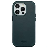 Accezz Vintage Leather Magsafe Backcover iPhone 14 Pro - Smokey Green