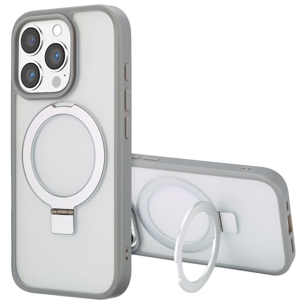 Accezz Ring Stand Backcover met MagSafe iPhone 16 Pro Max - Grey