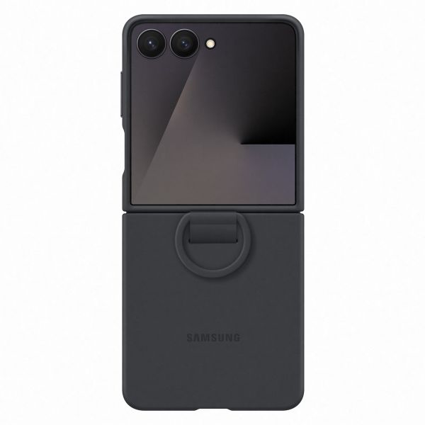 Samsung Originele Silicone Cover Ring Samsung Galaxy Z Flip 7 - Black