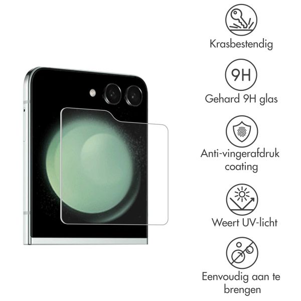 Accezz Gehard Glas Screenprotector 2-pack Samsung Galaxy Z Flip 5 / 6 / 7 FE