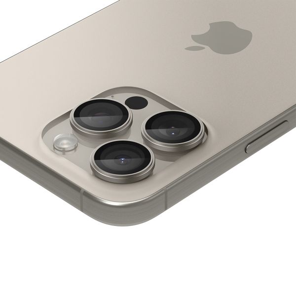 Spigen GLAStR EZ Fit Optik Pro Camera Protector 2 Pack Apple iPhone 15 Pro / 15 Pro Max - Natural Titanium