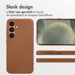 Accezz MagSafe Leather Backcover Samsung Galaxy S24 - Sienna Brown