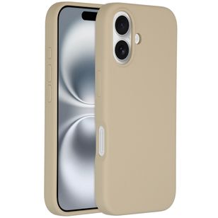 Accezz Liquid Silicone Backcover met MagSafe Apple iPhone 16 - Stone