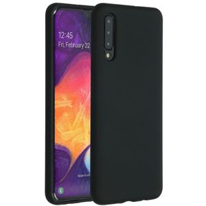 Accezz Liquid Silicone Backcover Samsung Galaxy A50 / A30s - Zwart