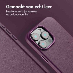 Accezz MagSafe Leather Backcover iPhone 16 Pro Max - Heath Purple