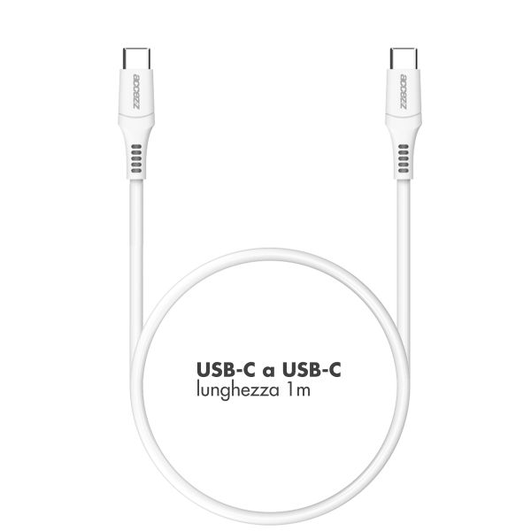 Accezz USB-C naar USB-C kabel - 1 meter - Wit