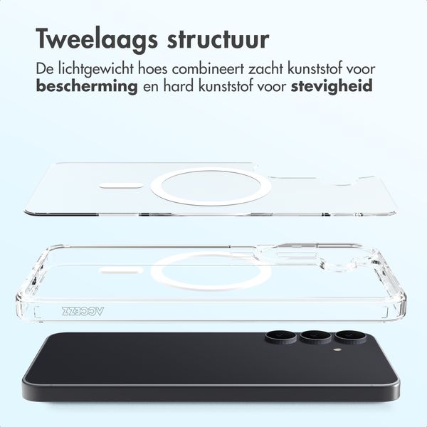 Accezz Xtreme Impact Backcover met MagSafe Samsung Galaxy S26 FE - Transparant