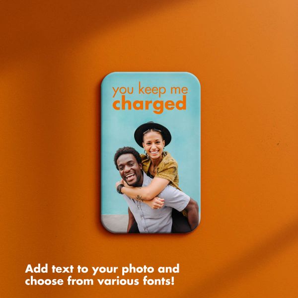 Ontwerp je eigen 10.000 mAh powerbank met geïntegreerde kabels - Wit