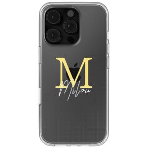 Gepersonaliseerd hoesje met letter iPhone 16 Pro Max - Transparant