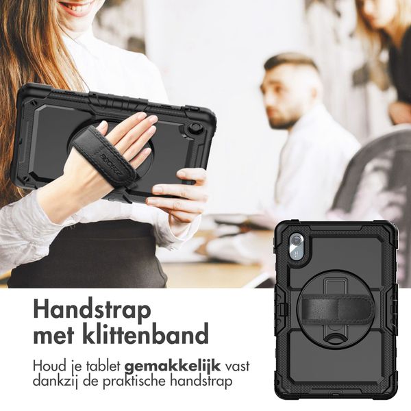 Accezz Rugged Backcover met schouderstrap Lenovo Idea Tab - Zwart