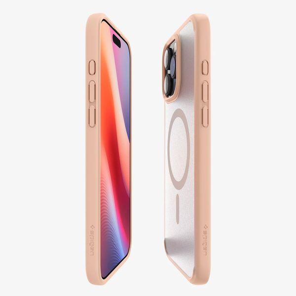 Spigen Ultra Hybrid Backcover MagSafe Apple iPhone 16 Pro - Roze Titanium