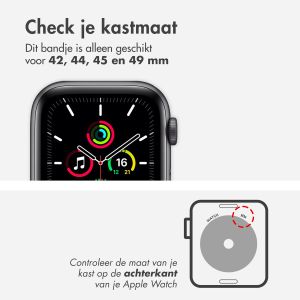 Accezz Mat Titanium bandje Apple Watch Series 1 t/m 10 / SE / Ultra (2) (44/45/46/49 mm) - Titanium