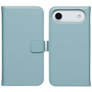 Selencia Echt Leren Bookcase Apple iPhone 17 Air - Air Blue