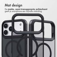 Accezz Rugged Frosted MagSafe Backcover Apple iPhone 17 Pro Max - Zwart