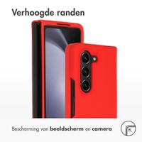 Accezz Liquid Silicone Backcover Samsung Galaxy Z Fold 5 - Rood