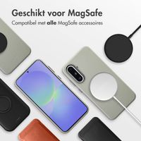 Accezz MagSafe Leather Backcover Samsung Galaxy A36 / A56 - Lichtgrijs