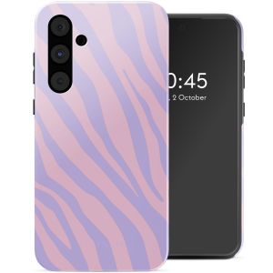 Selencia Vivid Tough Backcover Samsung Galaxy A55 - Zebra Light Pink Lilac