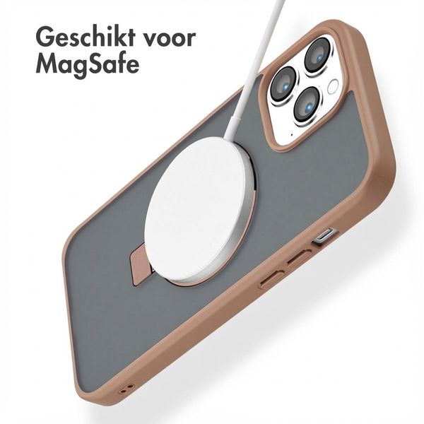 Accezz Ring Stand Backcover met MagSafe Apple iPhone 13 Pro Max - Bruin