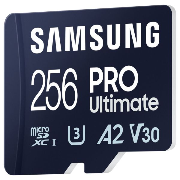 Samsung PRO Ultimate microSD - 256GB - inclusief SD adapter - UHS-I/U3/Full HD/4K UHD