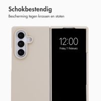 Accezz Liquid Silicone Backcover Samsung Galaxy Z Fold 8 Ultra - Stone