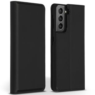 Accezz Premium Leather Slim Bookcase Samsung Galaxy S21 - Zwart