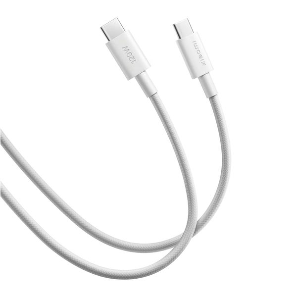Xiaomi Braided USB-C naar USB-C kabel 120W - 1 meter - Wit