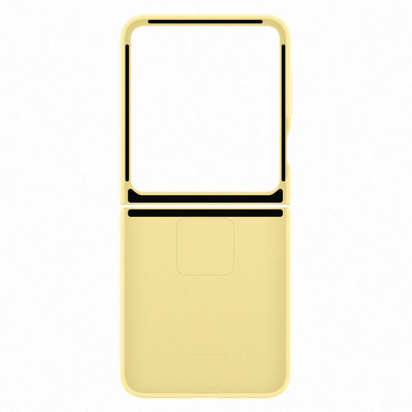 Samsung Originele KindSuit Vegan Leather Case Samsung Galaxy Z Flip 6 / Flip 7 FE - Yellow