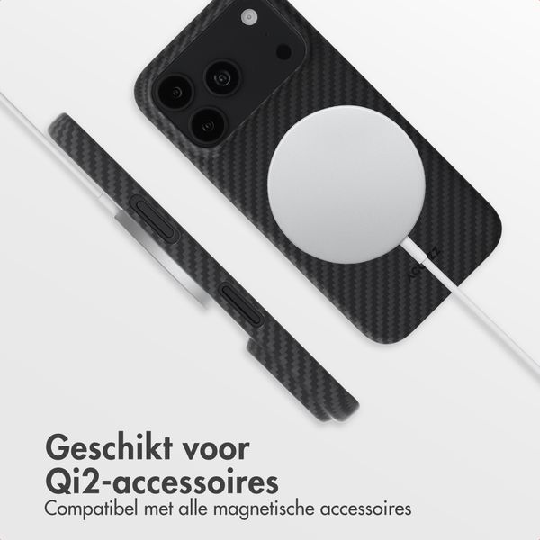 Accezz MagSafe Kevlar® Backcover Apple iPhone 18 Pro / 17 Pro - Zwart
