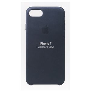 Apple Leather Backcover iPhone SE (2022 / 2020) / 8 / 7 - Midnight Blue