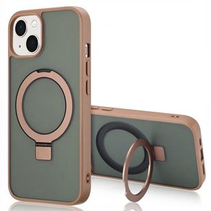 Accezz Ring Stand Backcover met MagSafe Apple iPhone 13 - Bruin