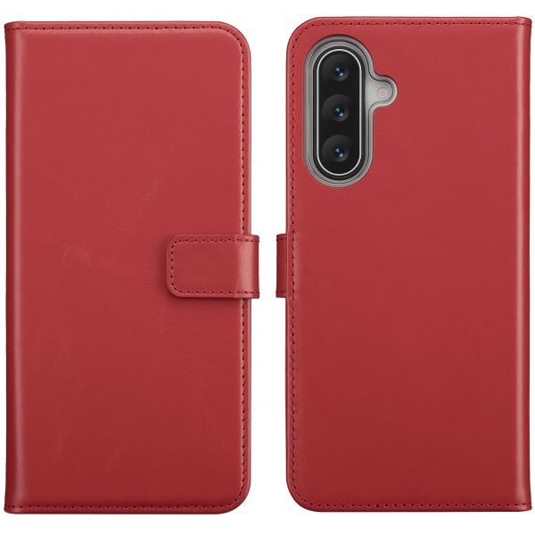 Selencia Echt Leren Bookcase Samsung Galaxy A17 - Rood