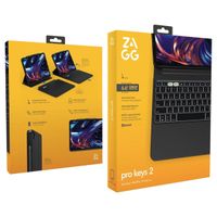 ZAGG Pro Keys 2 QWERTZ keyboard bookcase iPad Pro 11 (2024) M4 - Zwart