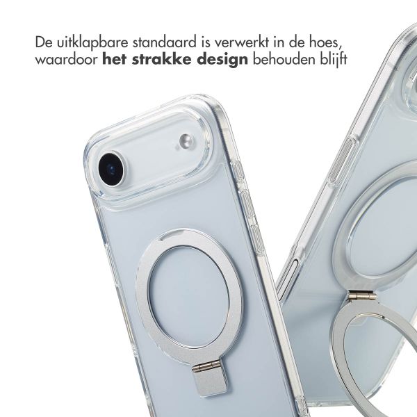 Accezz Ring Stand Backcover met MagSafe Apple iPhone 17 Air - Transparant