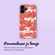 Gepersonaliseerd hoesje met bloemen iPhone 16 - Transparant