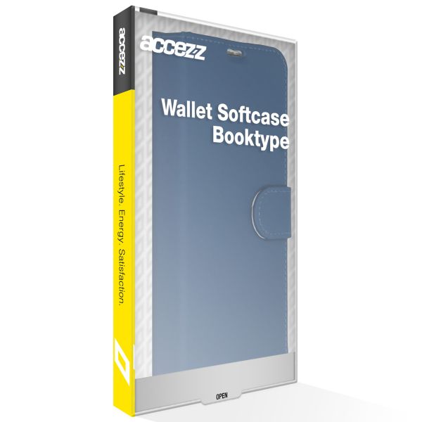 Accezz Wallet Softcase Bookcase iPhone 13 Pro - Donkerblauw