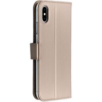 Accezz Wallet Softcase Bookcase Apple iPhone Xs Max - Goud