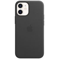 Apple Leather Backcover MagSafe Apple iPhone 12 Mini - Black