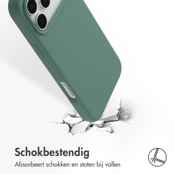 Accezz Liquid Silicone Backcover met MagSafe Apple iPhone 17 Pro Max - Dark Green
