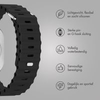 Accezz Ocean bandje Apple Watch | 44/45/46/49 mm - Zwart