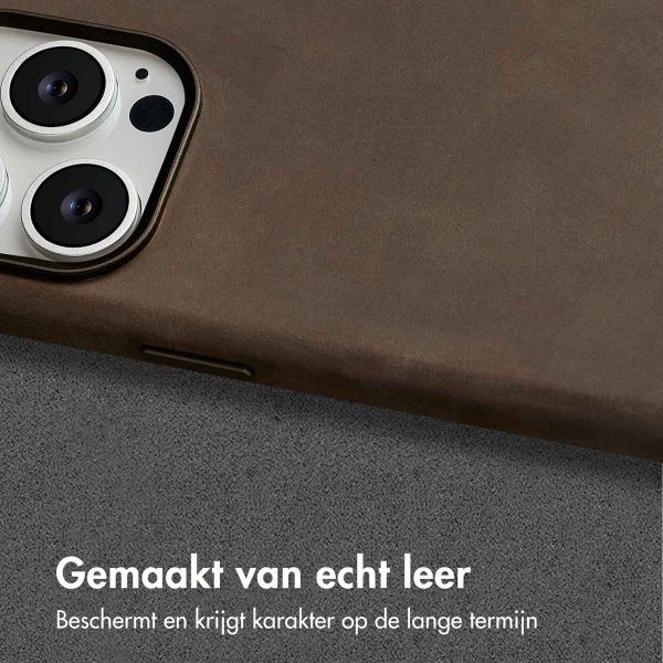 Accezz Vintage Leather MagSafe Backcover Apple iPhone 15 Pro Max - Rustic Brown